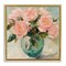 Stupell Industries Pink Roses in Green Vase Floating Frame, design by Gina Kelly